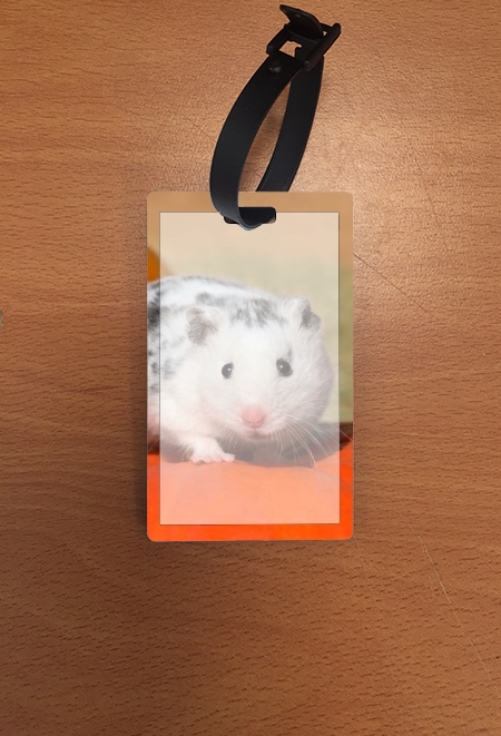 Porte Hamster dalmatien blanc tacheté de noir