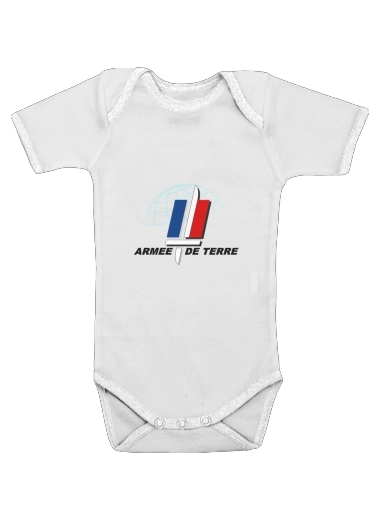 Body bébé blanc manche courte Armee de terre - French Army