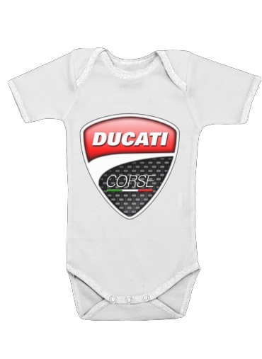 Body bébé blanc manche courte Ducati