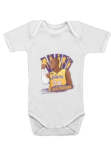 Body bébé blanc manche courte NBA Legends: Kobe Bryant