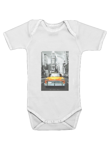 Body bébé blanc manche courte Taxi Jaune Ville de New York City