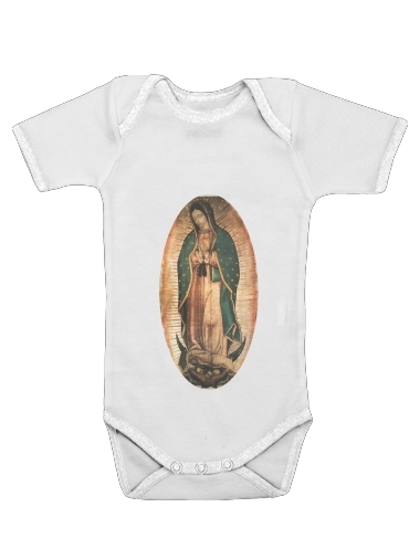 Body bébé blanc manche courte Virgen Guadalupe