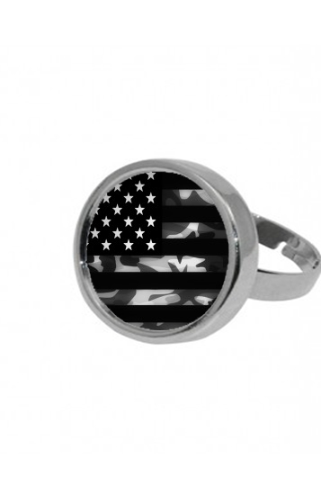 Bague ronde American Camouflage