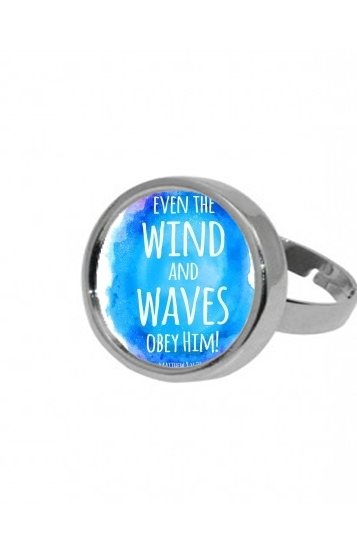 Bague Chrétienne - Even the wind and waves Obey him Matthew 8v27