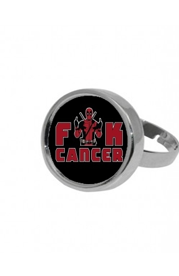 Bague Fuck Cancer With Deadpool