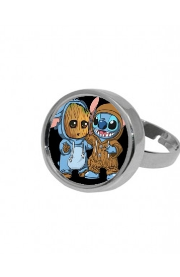 Bague ronde Groot x Stitch