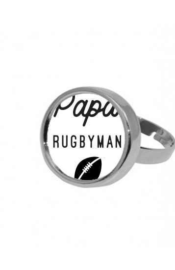 Bague Papa Rugbyman