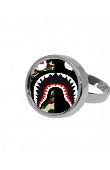 Bague Shark Bape Camo Military Bicolor