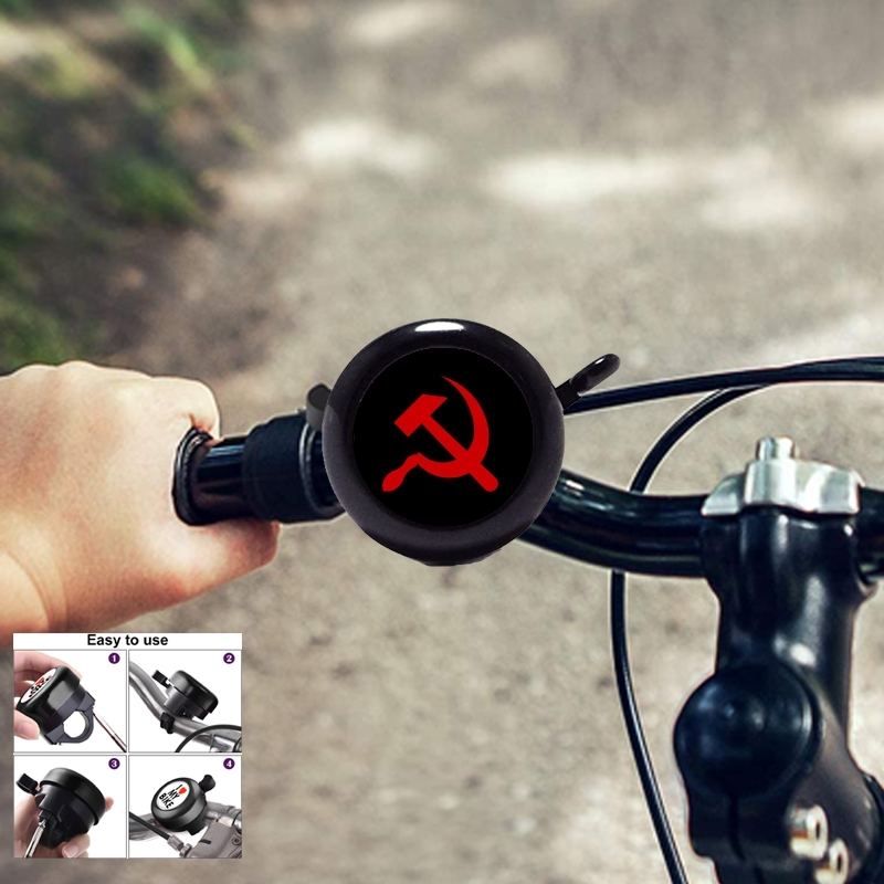 Sonnette de vélo et guidon Communiste faucille et marteau
