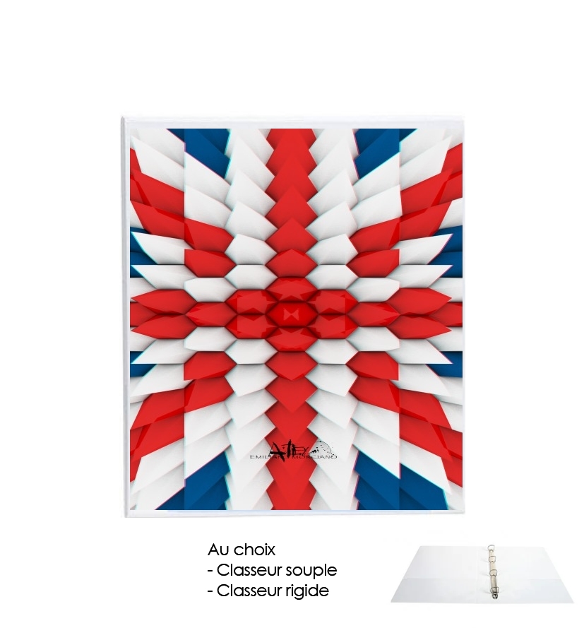 Classeur 3D Poly Union Jack London flag