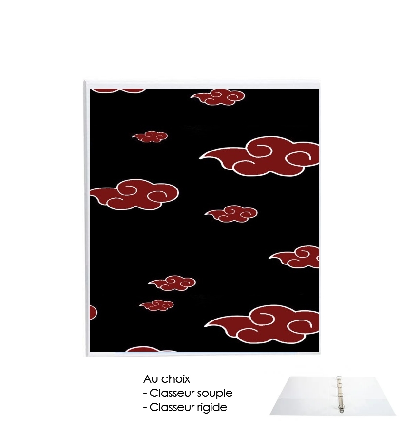 Classeur Akatsuki  Nuage Rouge pattern