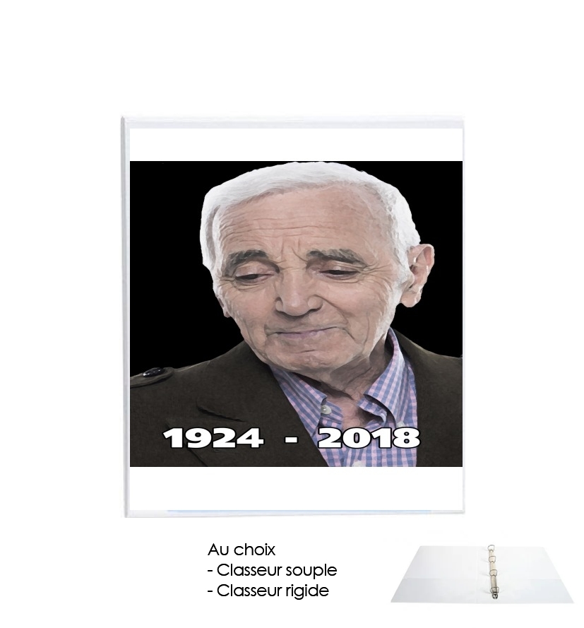 Classeur Aznavour Hommage Fan Tribute