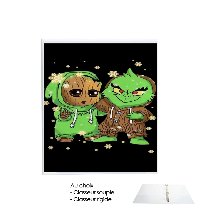 Classeur Baby Groot and Grinch Christmas