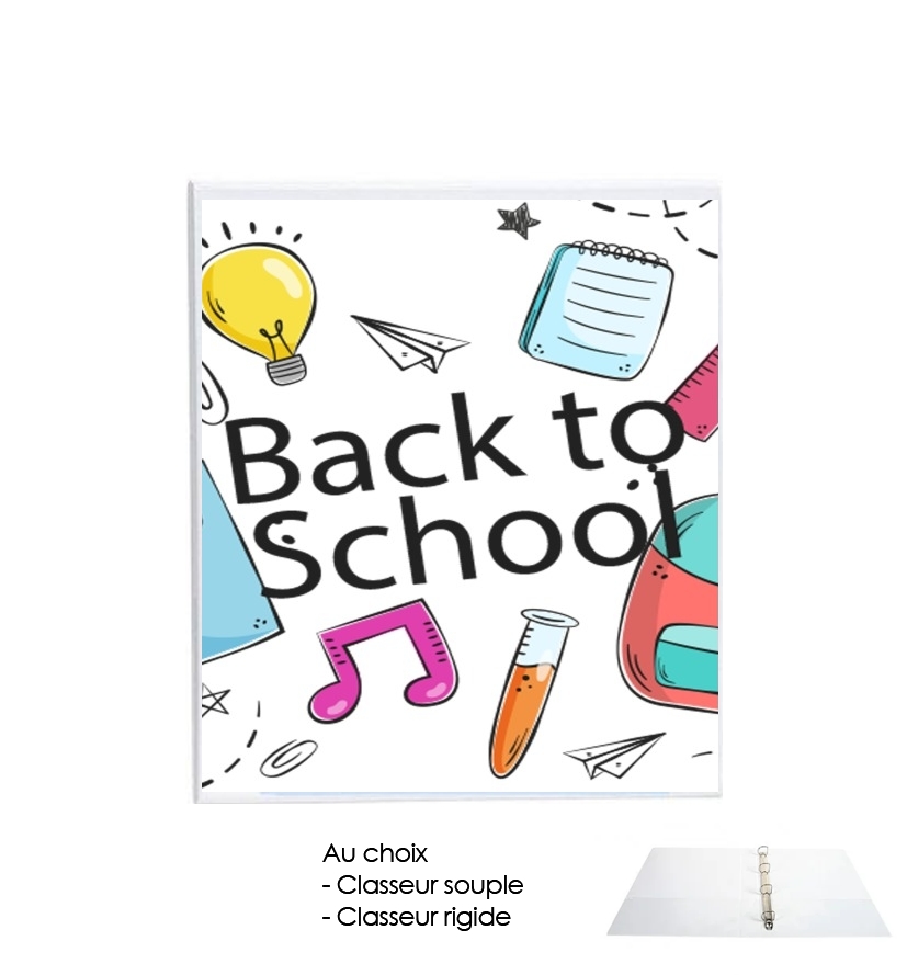 Classeur Back to school background drawing