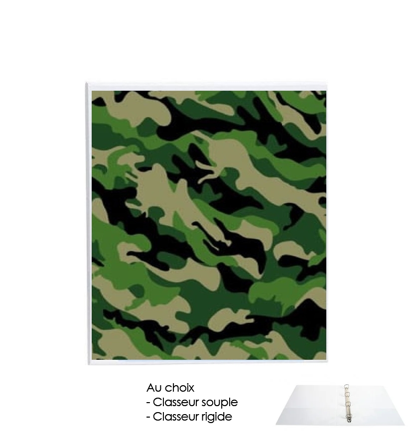 Classeur Camouflage Militaire Vert