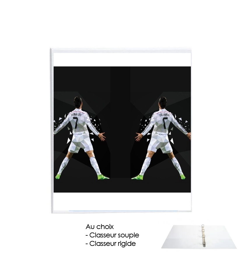 Classeur Cristiano Ronaldo Celebration Piouuu GOAL Abstract ART
