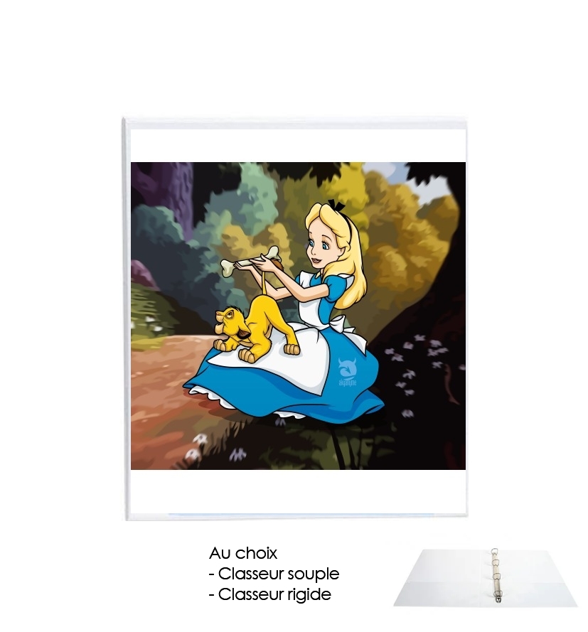 Classeur A4 personnalisable Disney Hangover Alice and Simba