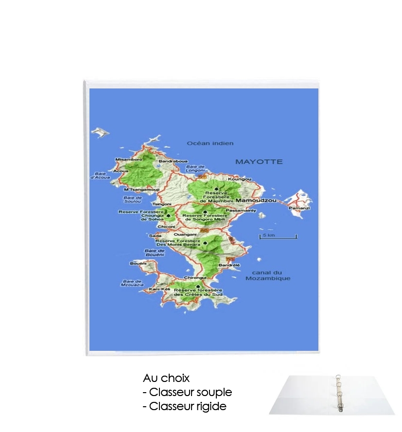 Classeur Mayotte Carte 976