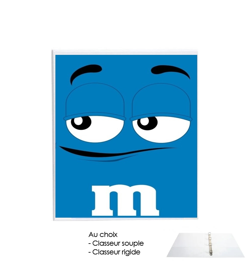 Classeur A4 personnalisable M&m's Bleu