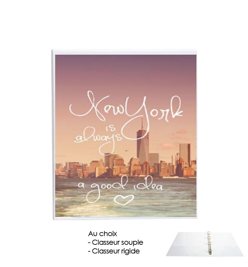Classeur A4 personnalisable New York always...
