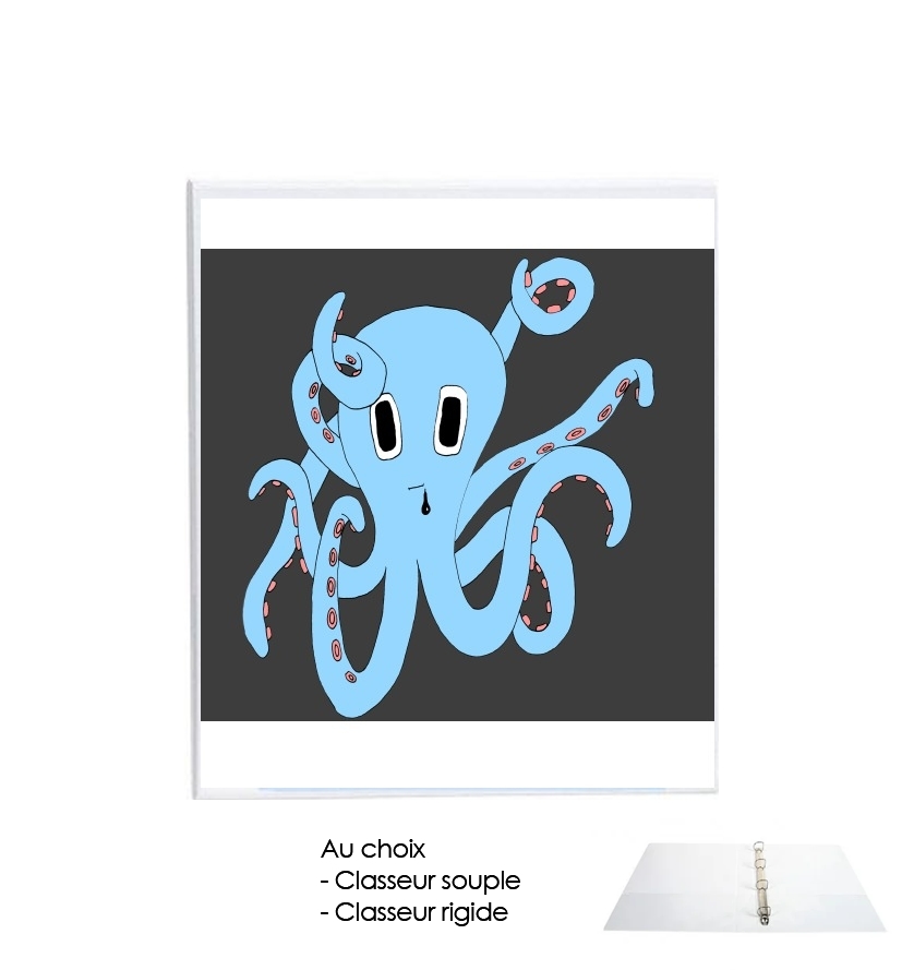 Classeur octopus Blue cartoon