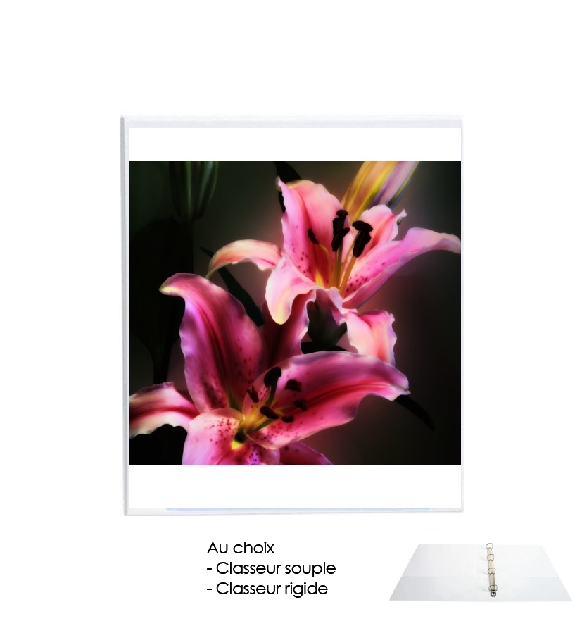 Classeur Painting Pink Stargazer Lily