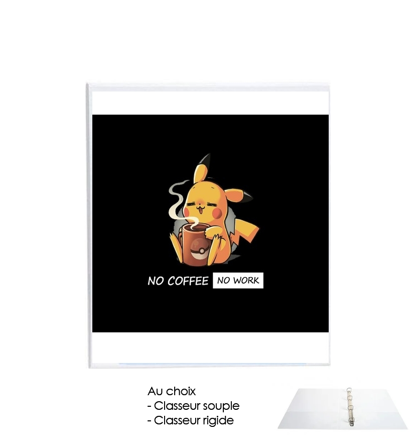 Classeur Pikachu Coffee Addict