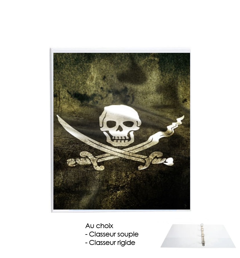 Classeur A4 personnalisable Pirate - Tete De Mort