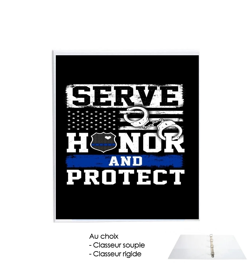 Classeur Police Serve Honor Protect