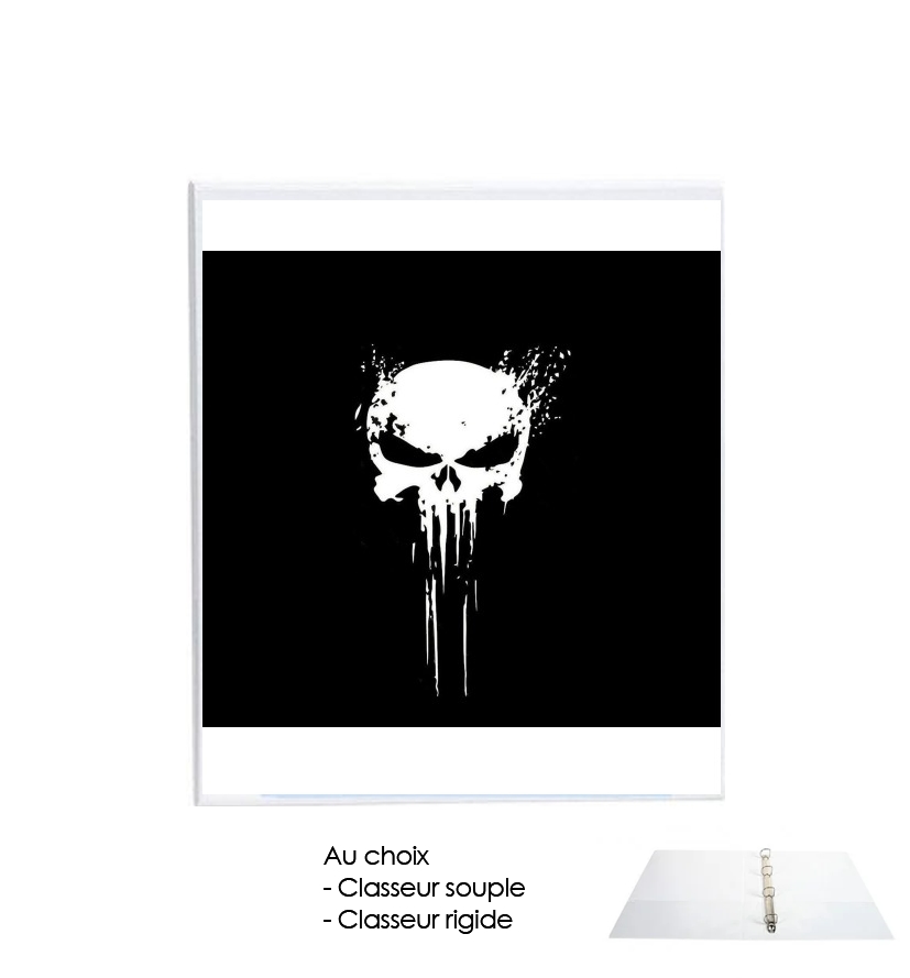 Classeur A4 personnalisable Punisher Skull