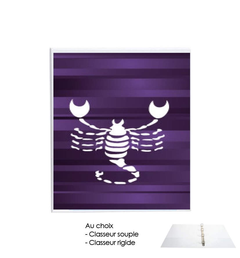 Classeur A4 personnalisable Scorpion - Signe du Zodiaque
