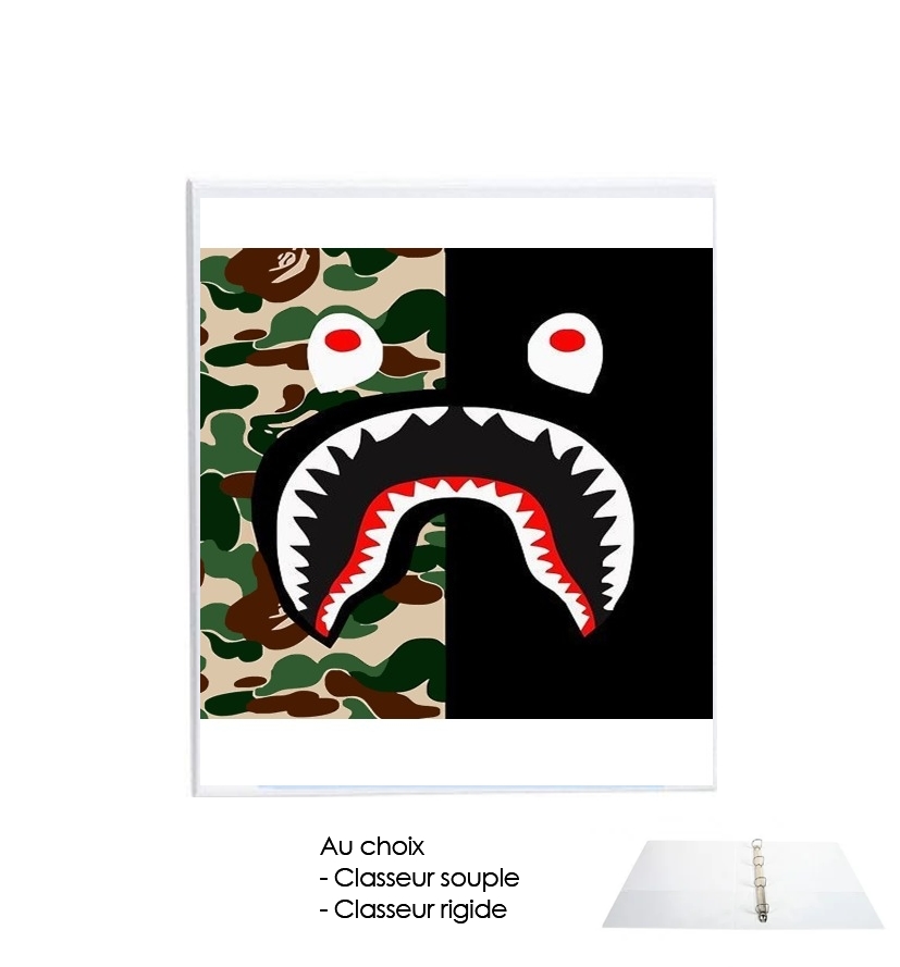 Classeur Shark Bape Camo Military Bicolor
