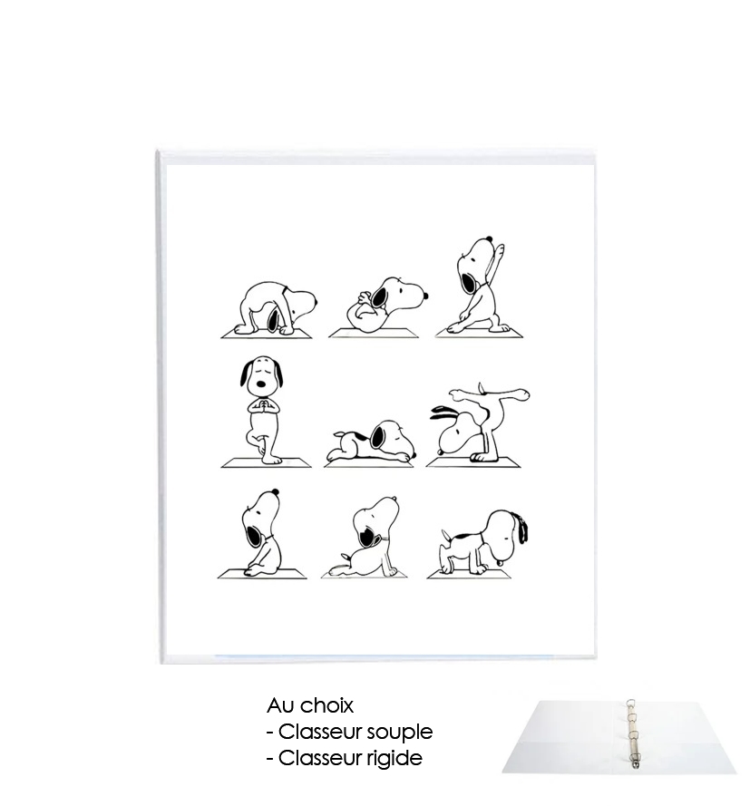 Classeur Snoopy Yoga
