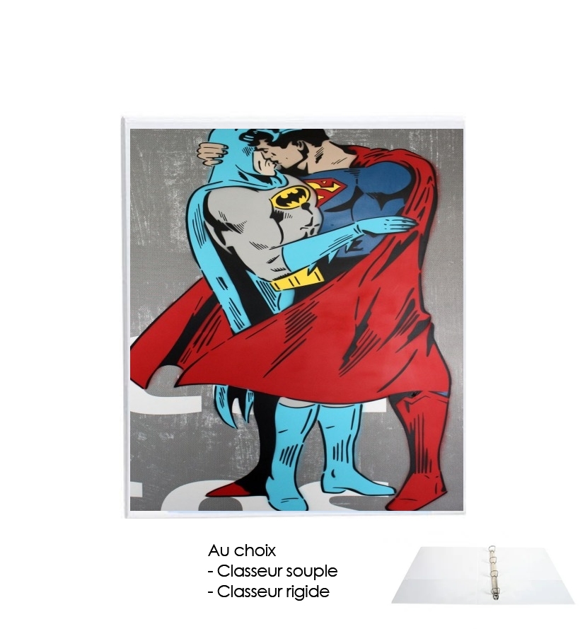Classeur Superman And Batman Kissing For Equality