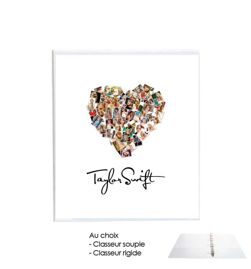 Classeur Taylor Swift Love Fan Collage signature