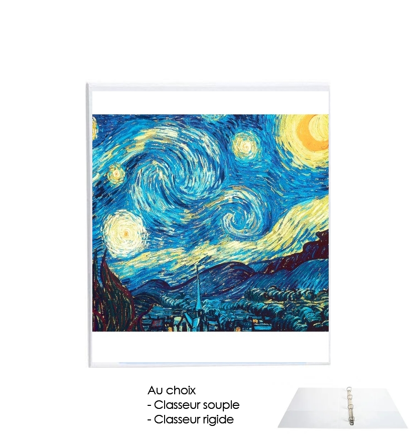 Classeur A4 personnalisable The Starry Night