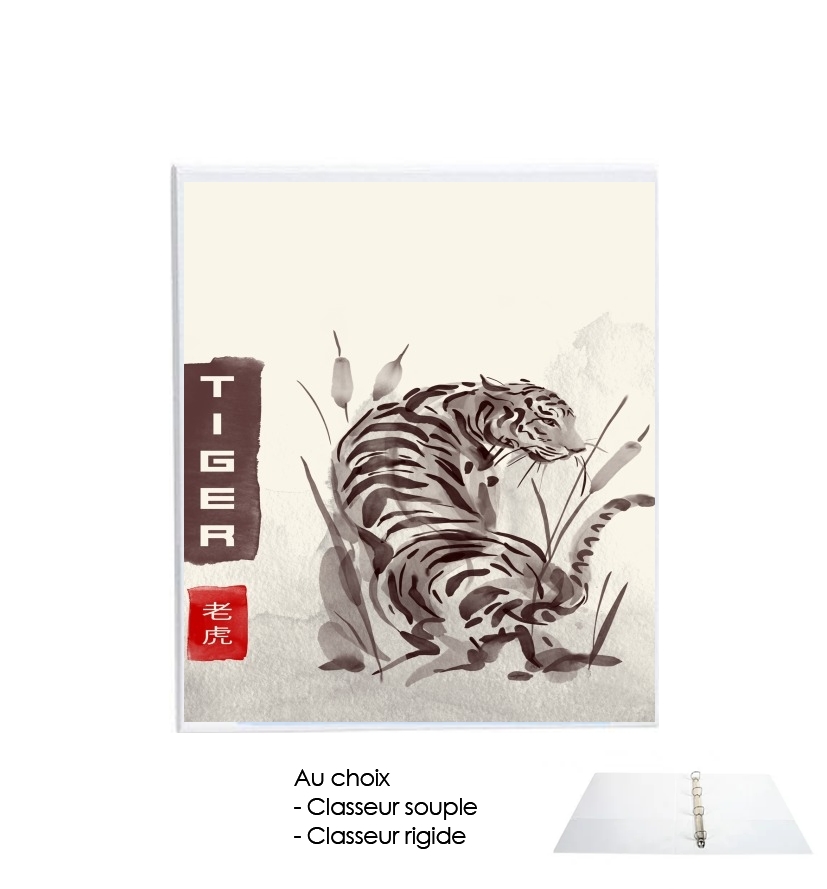Classeur Tiger Japan Watercolor Art