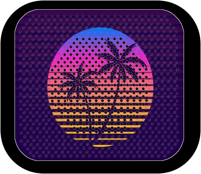 Enceinte Classic retro 80s style tropical sunset