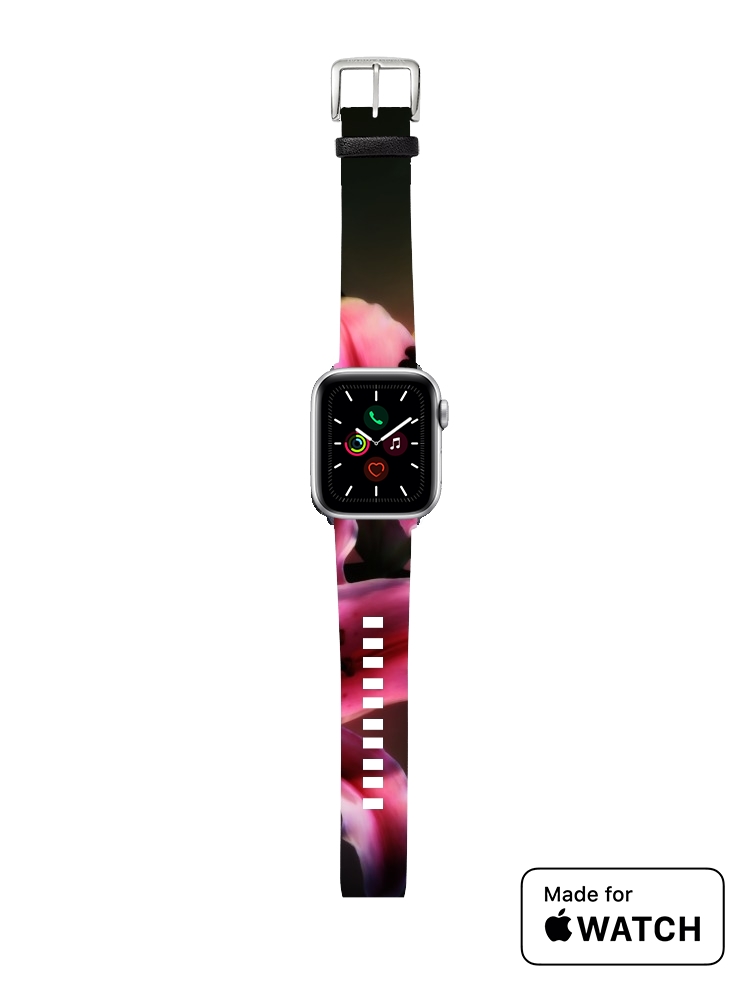 Bracelet Apple Watch Painting Pink Stargazer Lily