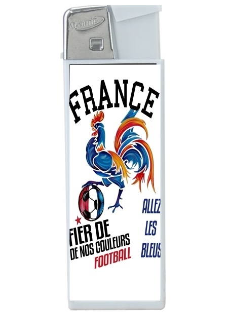 Briquet France Football Coq Sportif Fier de nos couleurs Allez les bleus