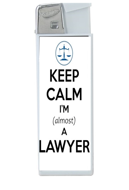 Briquet Keep calm i am almost a lawyer cadeau étudiant en droit