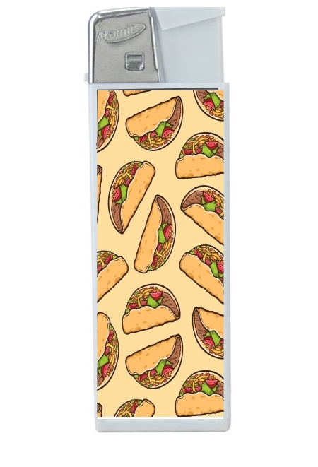 Briquet Taco seamless pattern mexican food