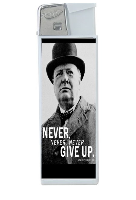 Briquet Winston Churcill Never Give UP