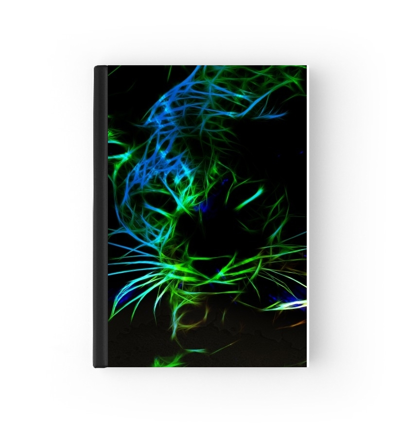 Housse Passeport Abstract neon Leopard