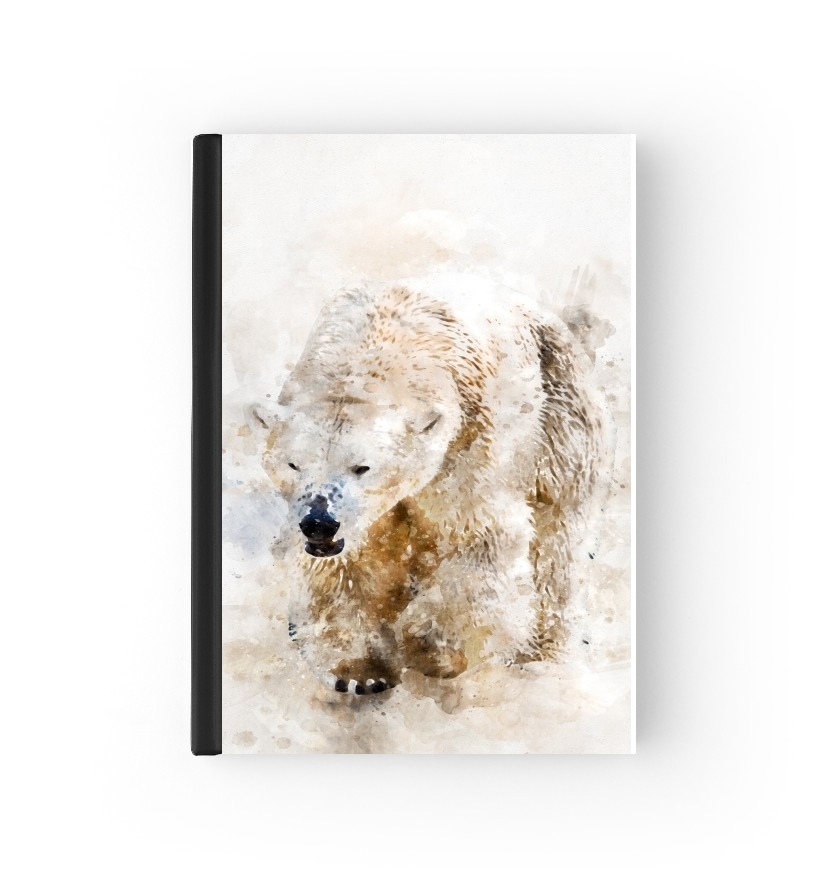 Housse Abstract watercolor polar bear