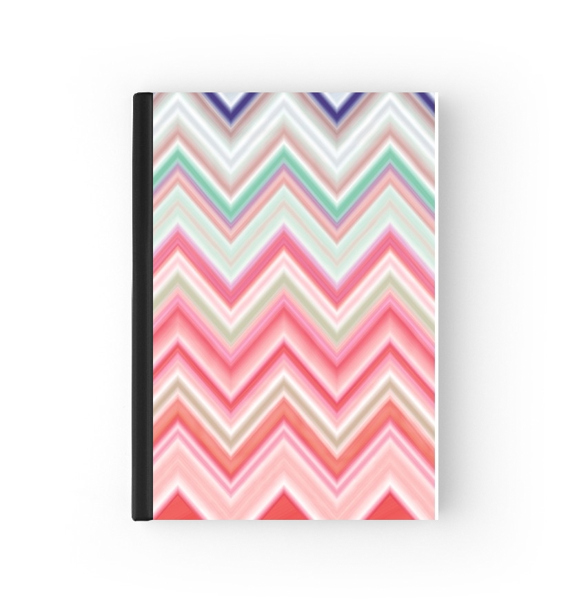 Housse colorful chevron in pink