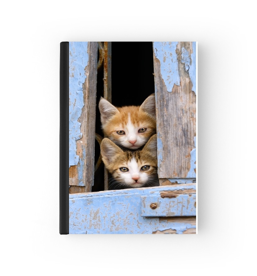 Housse Petits chatons mignons à la fenêtre ancienne