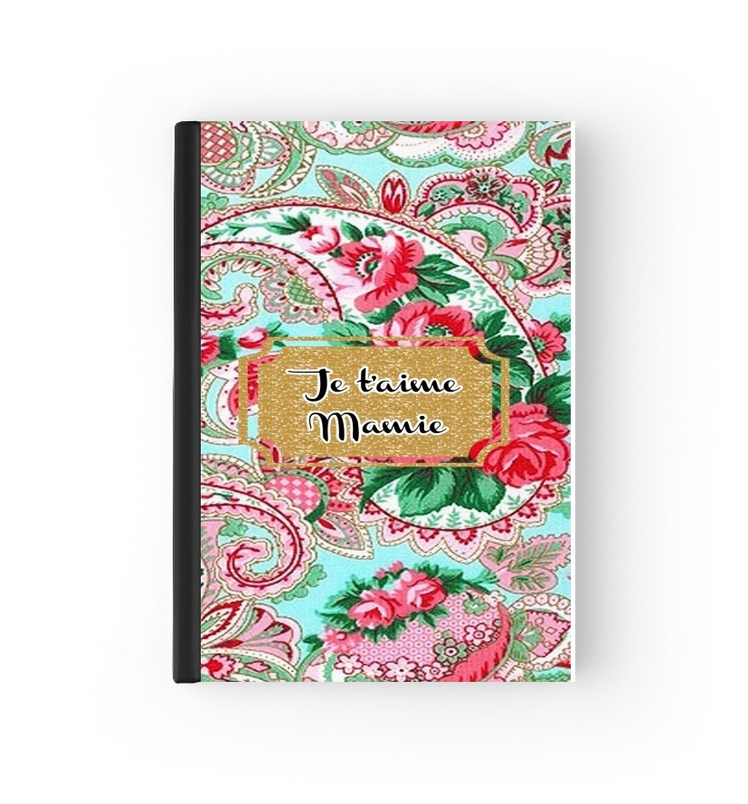 Housse Floral Old Tissue - Je t'aime Mamie