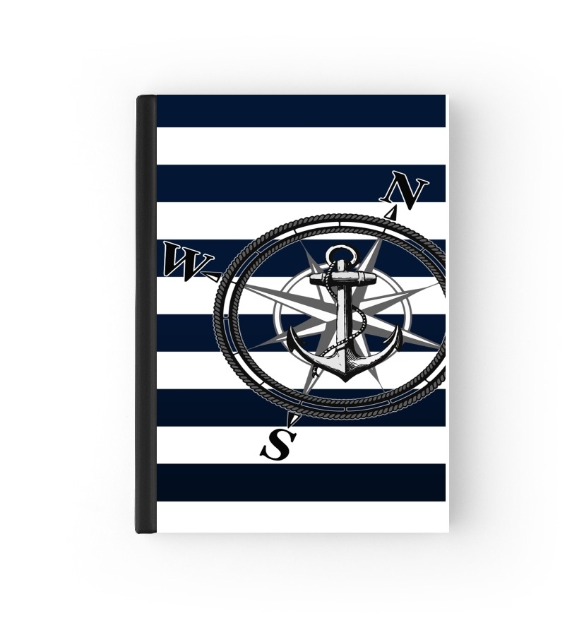 Housse Passeport Navy Striped Nautica