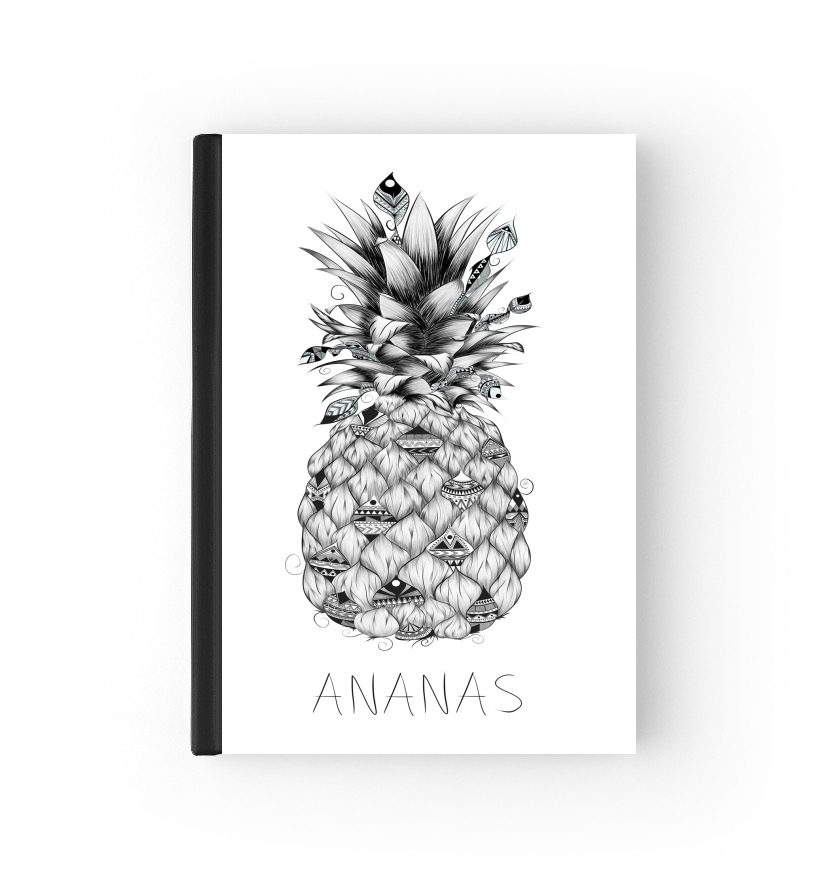 Agenda Ananas en noir et blanc